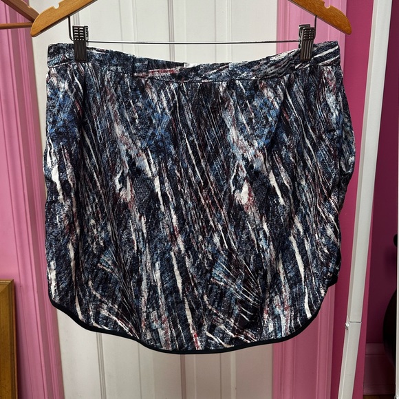Trouvé blue funky printed mini skirt size Large - Picture 3 of 6
